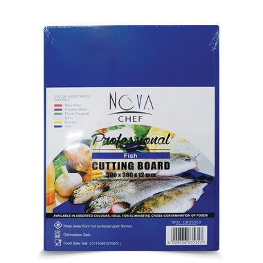 CUTTING BOARD BLUE 500X380X13MM