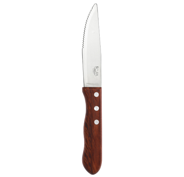 Nova Wood Handle Jumbo Steak Knife