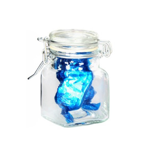 6Pack Square Cliptop Jar 8.5X4.5 cm (90 ml)