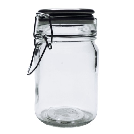 6Pack Metal Cliptop Jar 9X6 cm (170 ml)