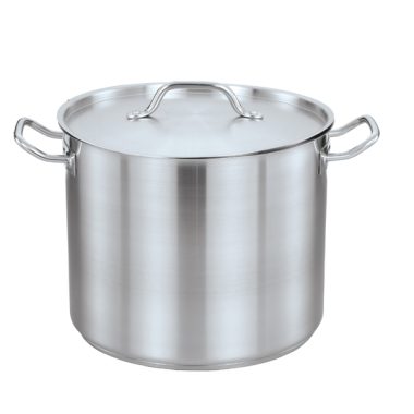 Stainless Steel Casserole Pot With Lid 26X32 cm (20L)