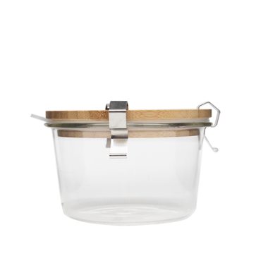 Jar W/Wdn Lid & Metal Clips 350 ml