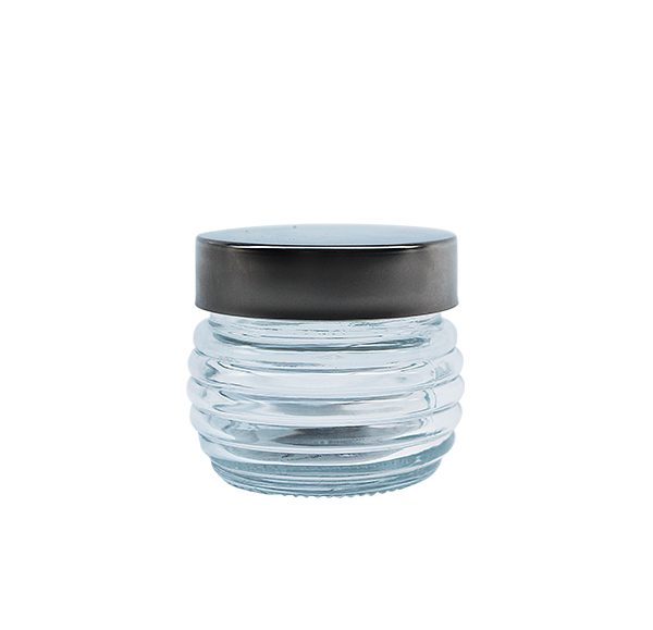 Beehive Jar W/Silver Screw On Lid 125 ml