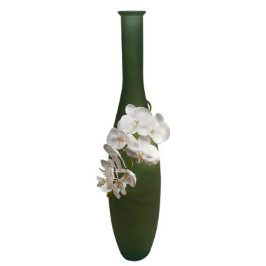 OLIVE FROST TALL VASE 1M