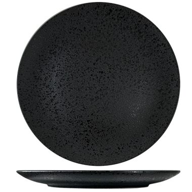 Nova Rain Black Coupe Plate 30cm