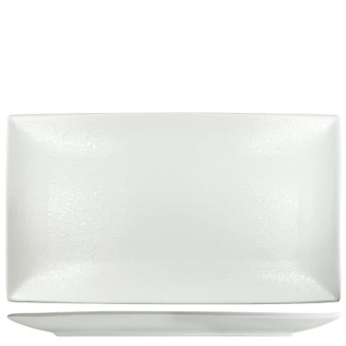 Nova Rain White Rectangular Plate 34x19cm