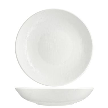 Nova Stitch White Coupe Bowl 24cm
