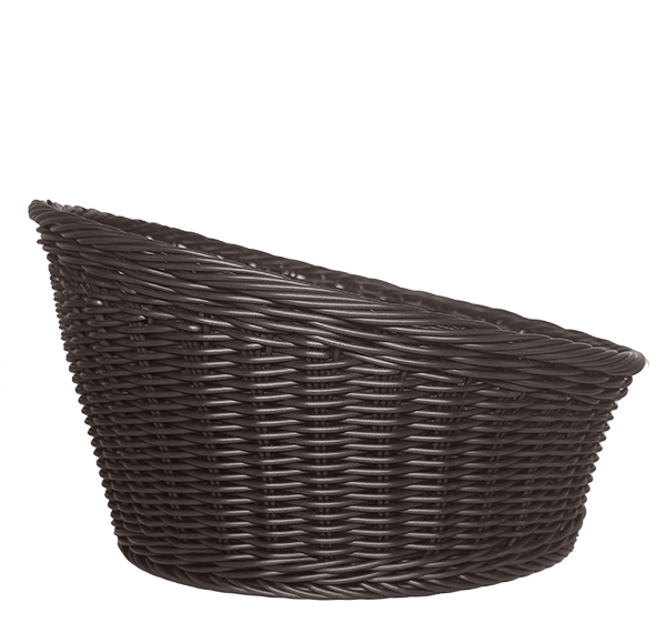 Bread Basket Chocolate Brown Round 35cm (Height 21-10cm)