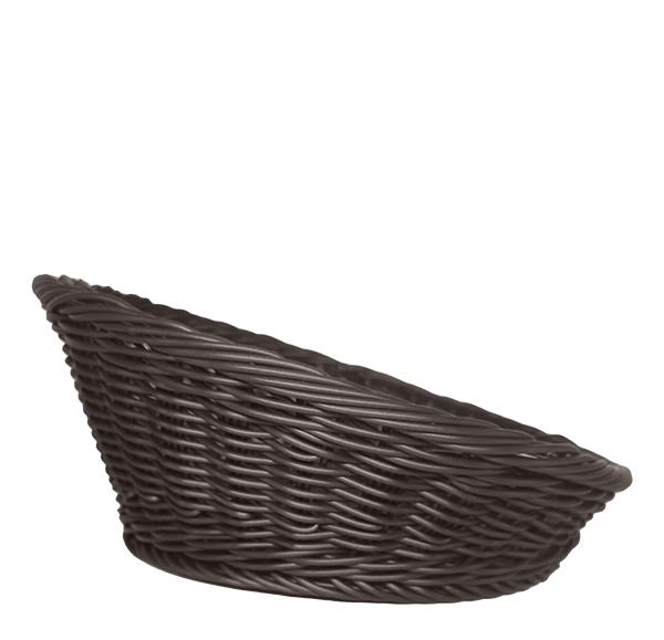 Basket Chocolate Brown Round 30cm (Height 13-5cm)