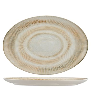 Ariane Paros Shell Sand Oval Plate 32cm