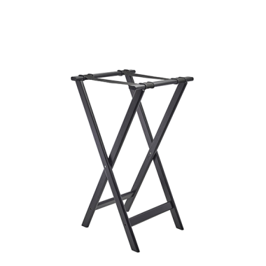 Genware Black Wooden Tray Stand